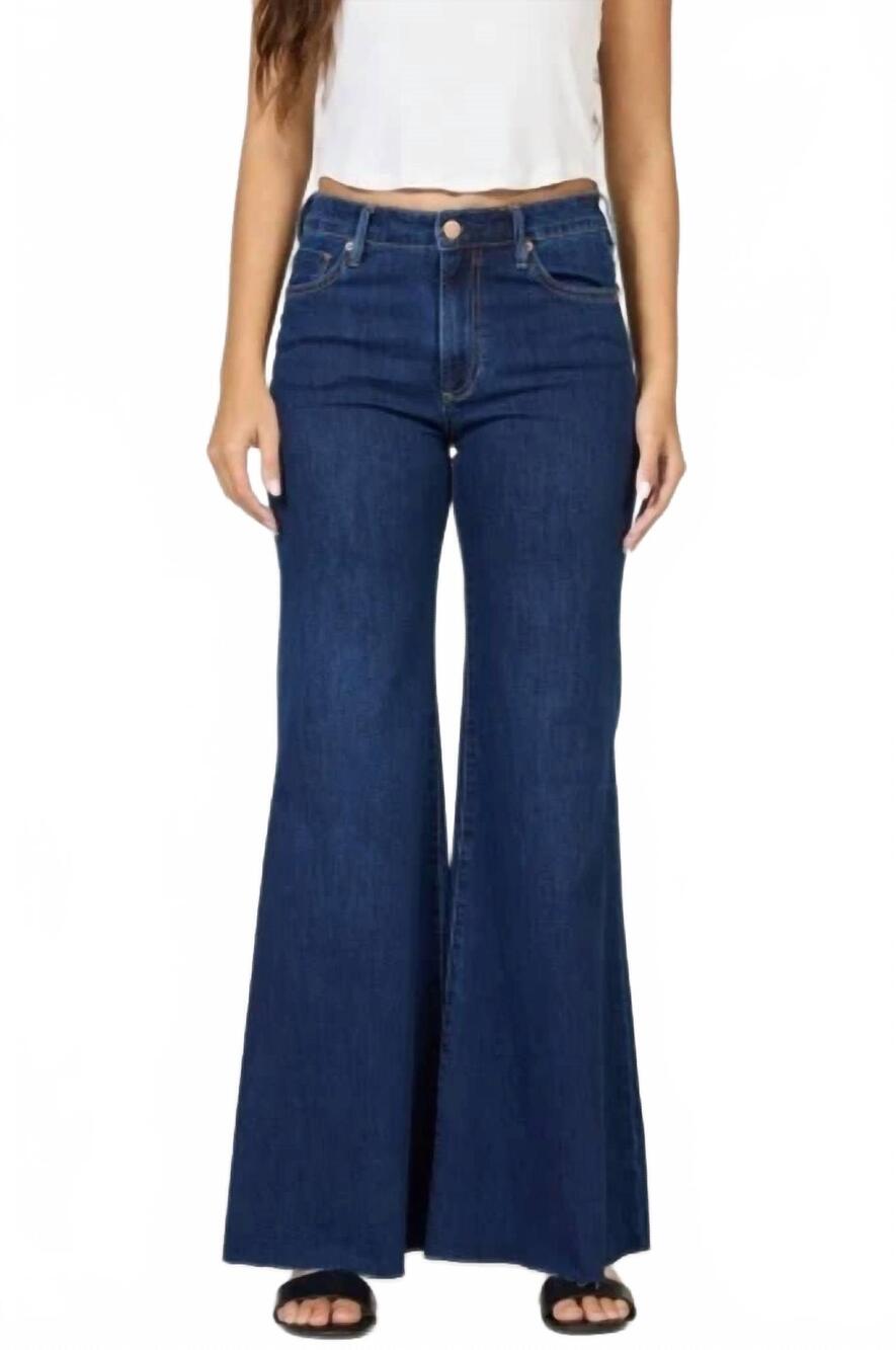 NEW DEAR JOHN DENIM hendrix wide leg jeans in blue